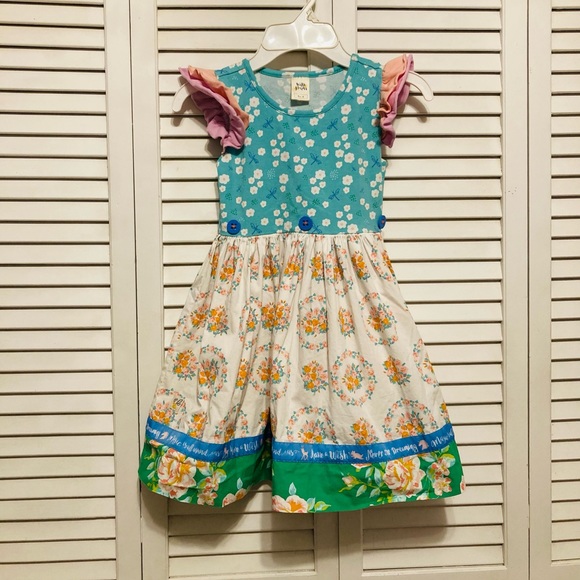 Wild Flowers Other - Little Girls Wild Flowers Patch Work Dress Size 6